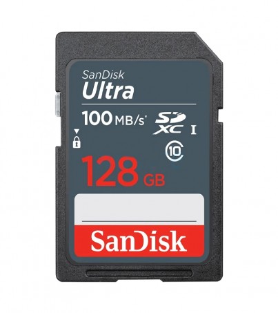 SD Card 128GB SanDisk ULTRA SDSDUNR-128G-GN3IN (100MB/s.) (By SuperTStore)