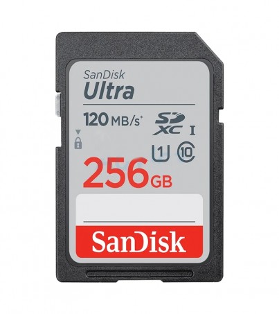 SD Card 256GB SanDisk ULTRA SDSDUN4-256G-GN6IN (120MB/s.) (By SuperTStore)