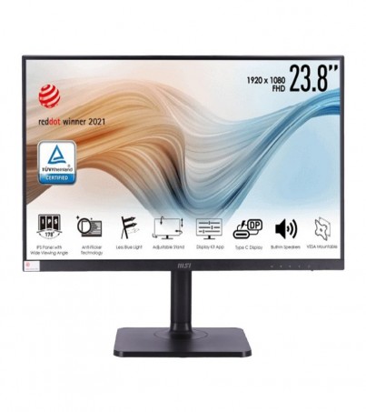 MSI Monitor 23.8'' MODERN MD241P (IPS, HDMI, USB-C, SPK) 75Hz (By SuperTstore)