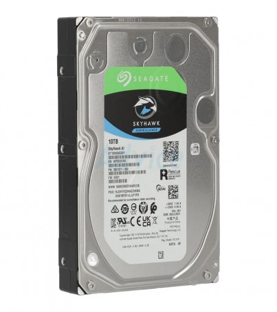 10 TB HDD CCTV SEAGATE SKYHAWK AI (7200RPM, 256MB, SATA-3, ST10000VE001) 