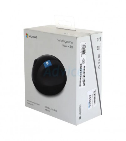 WIRELESS MOUSE MICROSOFT (SCULPT ERGONOMIC) BLACK 'L6V-00006' 