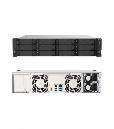 QNAP TS-1273AU-RP-8G 12 Bay Quad-core AMD Ryzen NAS Enclosure 8GB(By SuperTStore)