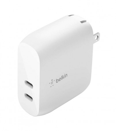 BELKIN BOOST↑CHARGE™ หัวชาร์จ USB-C PD Dual USB-C PD Wall Charger 40W (WCB006dqWHJP) (By SuperTStore)