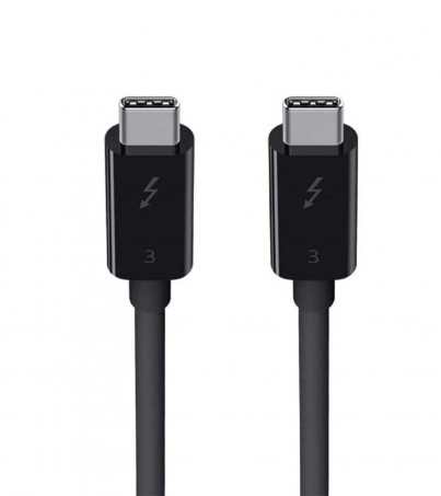 Thunderbolt™ 3 Cable (USB-C™ to USB-C) (100W) (1.6ft/0.5m) (USB Type-C™) (F2CD084bt0.8MBK)(By SuperTStore)