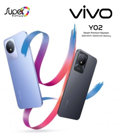 Vivo Y02(2+32GB)สเปคคุ้ม จอใหญ่ 6.51 นิ้ว(By SuperTStore)