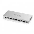 สวิตช์เครือข่าย ZyXEL GigaBit Switching Hub (XGS1010-12) 8 Port + 2 Port 2.5G + 2 Port 10G SFP
