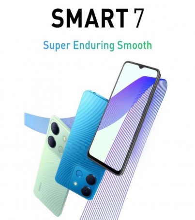 infinix smart 7(4+64GB)จอแสดงผล IPS 24-bit (16 ล้านสี)(By SuperTStore)