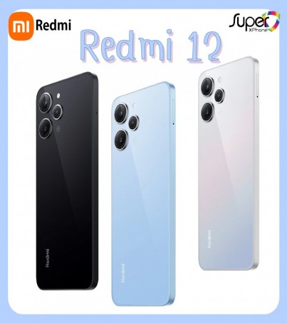 Redmi 12 (8/128GB)เต็มหน้าจอเพื่อมุมมองที่กว้างขึ้น(By SuperTStore)