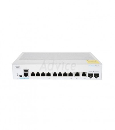 CISCO Gigabit Switching Hub 8 Port CBS250-8T-E-2G-EU (10'',+2 Gigabit copper/SFP combo)