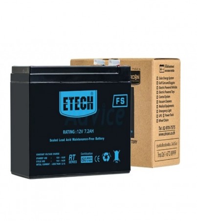 Battery 7.2Ah 12V ETECH