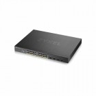 สวิตช์เครือข่าย ZyXEL Layer 2 24-port GbE Smart Managed PoE Switch with 4 SFP+ Uplink [XGS1930-28HP]