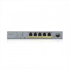 สวิตช์เครือข่าย Zyxel GS1350-6HP Smart Managed PoE Switch 5 Port Gigabit 802.3bt 60W