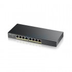 สวิตช์เครือข่าย ZYXEL Gigabit Switching Hub (GS1900-8HP) 8 Port POE Smart Managed (10'')