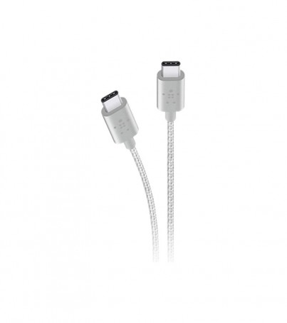 Belkin MIXIT Metallic USB 2.0 Type-C Charge & Sync Cable (6', Silver) F2CU041BT06 Silver