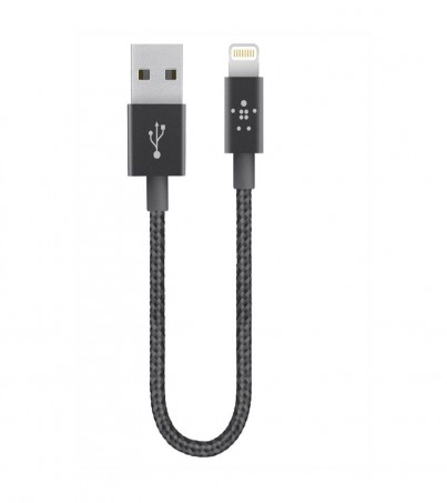 BELKIN CHARGER CABLE (สายชาร์จ)  FOR LIGHTNING 2.4A 15 CM [F8J144BT06INBLK]