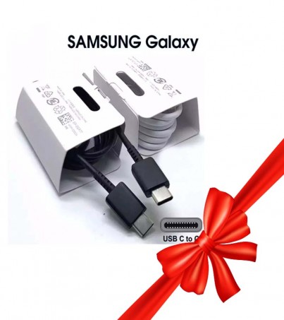 【รับประกัน 3 เดือน 】 สายชาร์จ Samsung Fast Charging type C to type C สายชาร์จ type c (3A)(By SuperTStore)