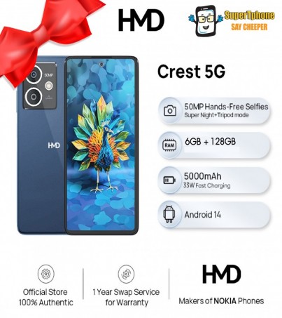 มือถือ HMD Crest Nokia 5G(ram6/rom128) จอ 6.67