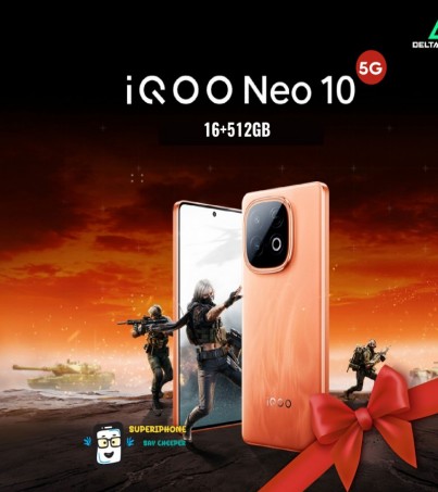 iQOO Neo 10 รุ่น 5G (16+512GB)ทำงานไว กล้องสวยสะกดใจ (By SuperTStore)