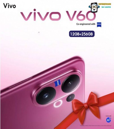 Vivo V60 รุ่น 5G (12/256GB)จอโค้งสี่ด้าน แบตเตอรี่ 6,500mAh(By SuperTStore)
