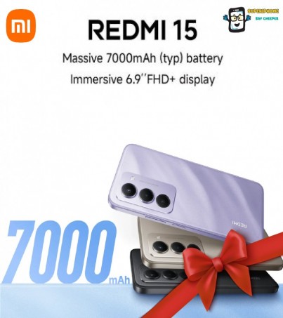 Redmi 15 4G (8/256GB) FHD+ จอ 6.9 นิ้ว l แบต 7,000 mAh l กล้องหลัก 50MP(By SuperTStore)