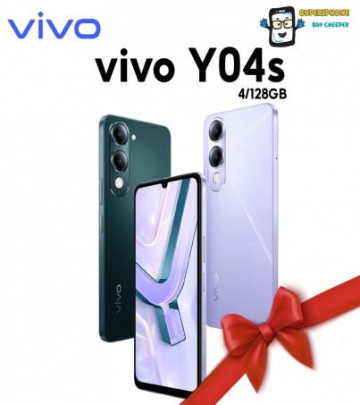  Vivo Y04s (4/128GB)จอ 90Hz แบต  6000mAh กันน้ำกันฝุ่น IP64(By SuperTStore)
