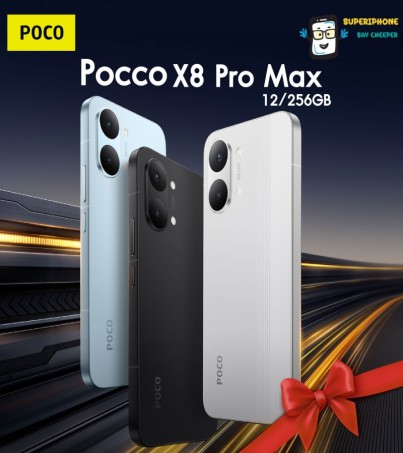 POCO X8 Pro Max รุ่น 5G(12/256GB)จอ  6.83 นิ้ว l ชิปเซ็ต Dimensity  l 9500s ระดับเรือธง(By SuperTStore)