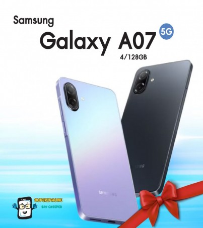 Samsung A07 รุ่น 5G (4/128GB)จอ 6.70 นิ้ว l แบต 6,000mAh l กล้องหลัง 50MP(By SuperTStore)