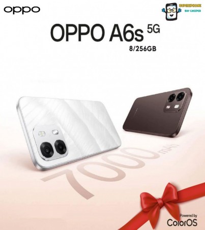  OPPO A6s รุ่น 5G (8/256GB)ดีไซน์ทันสมัย จอ 6.75 l  MediaTek Dimensity 6300 (By SuperTStore)