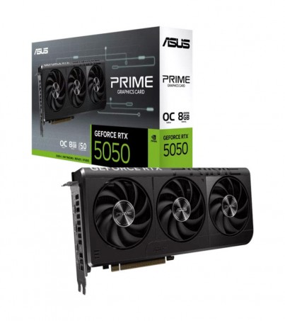 ASUS PRIME VGA(การ์ดจอ) GEFORCE RTX 5050 OC EDITION - 8GB GDDR6 (PRIME-RTX5050-O8G) (3Y)