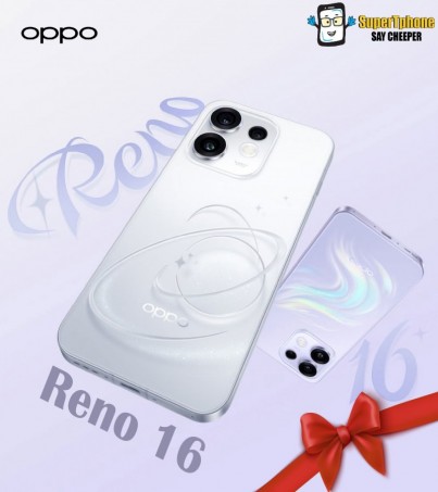 OPPO Reno16 รุ่น 5G(8+256GB)จอ AMOLED 6.32 นิ้ว l แบตเตอรี่ 6700 mAh l Snapdragon 7 Gen 4(By SuperTStore)