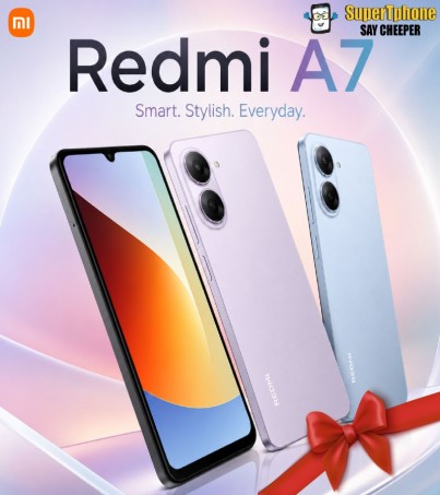 Redmi A7 (3+64GB)จอใหญ่สะใจ 6.88 นิ้ว l แบตเตอรี่อึด 5,200 mAh  l Android 15 (By SuperTStore)