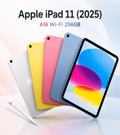 Apple iPad 11 (2025) A16 รุ่น Wi-Fi 256GB (11th Gen) จอภาพ LIQUID RETINA(By SuperTStore)