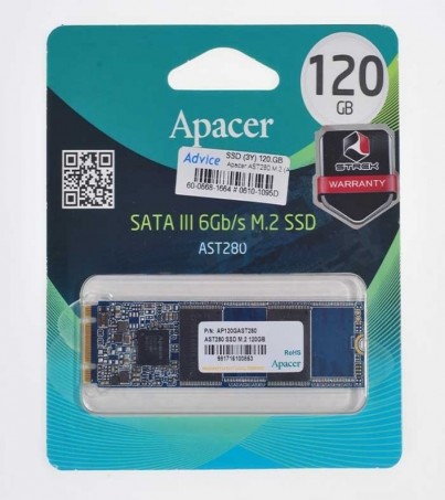 Apacer 120 GB. SSD AST280 M.2 (AST280120G)
