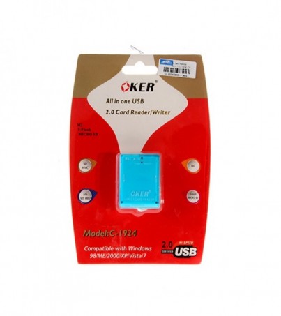 OKER Ext. Card Reader All in 1 (C-1924) Blue