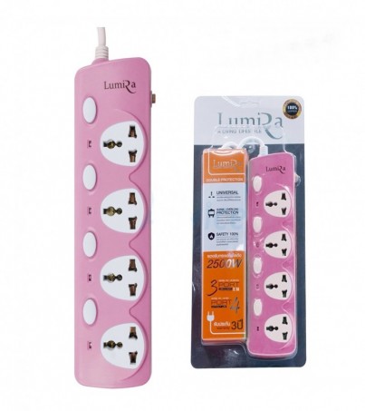 Lumira POWER BAR LS-904 (5M 4ช่อง) - Pink
