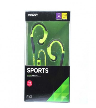 Pisen Small Talk Sport Earphone for Samsung (R101) - Green