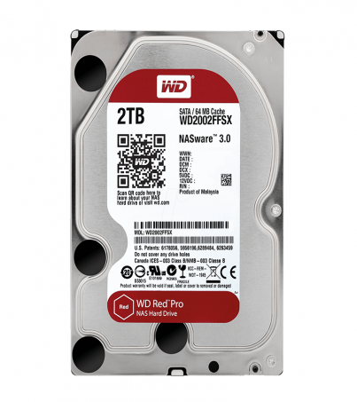 WD HDD 2TB NAS REDPRO 7200RPM SATA 128MB (WD2002FFSX) By order 