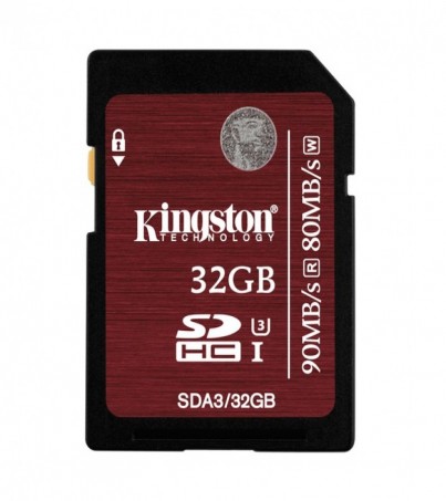 Kingston 32GB UHS-1 SDHC Memory Card (Class-10)(SDA3/32GB)