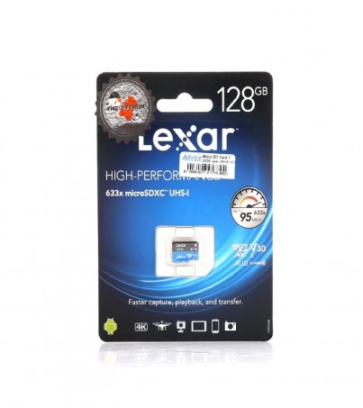 Micro SD128GB Class10 Lexar (98 MB/s.) No Adapter