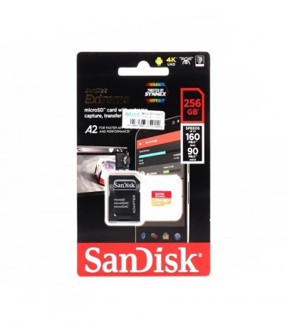 Micro SD 256GB Class10 Sandisk EXTREME (160 MB/s.)