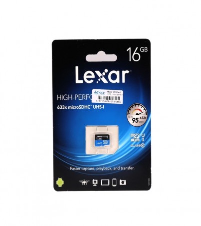 Micro SD 16GB Class10 Lexar (98 MB/s.) No Adapter