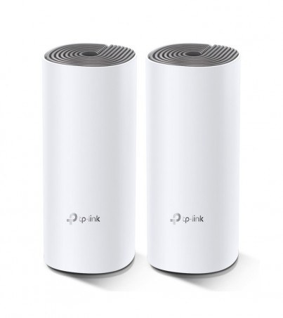 TP-Link Deco E4 AC1200 Whole Home Mesh Wi-Fi System (2 Pack) ช่วยให้อินเตอร์เน็ตของคุณมีประสิทธิภาพมากยิ่งขึ้น ให้ไวไฟเร็วจี๊ดดด! เชื่อมต่อสูงสุดถึง 100 อุปกรณ์ 