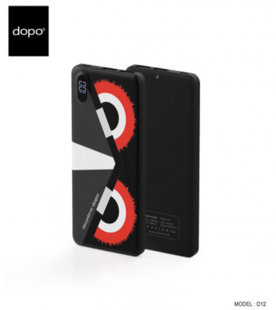 Dopo D12 Power Bank 12000mAh (Owl) - Eye Red