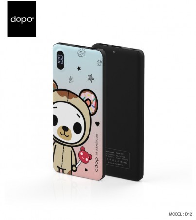 Dopo D12 Power Bank 12000mAh (Bear 02) - Shirt Tan