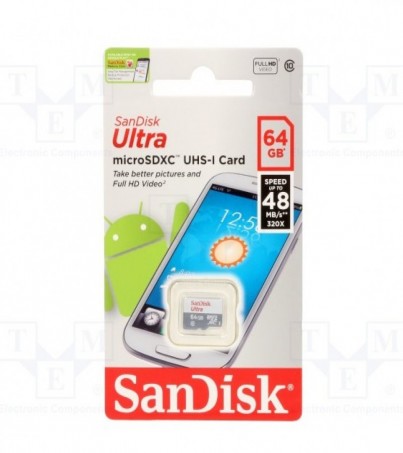 Sandisk microSDXC uhs-i Card 64GB (SDSQUNB_064G_GN3MN)