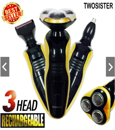 Sonar Twosister เครื่องโกนหนวดไฟฟ้า 3in1 ที่โกนหนวดไร้สาย รุ่น-9290