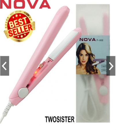 Nova เครื่องหนีบผมขนาดพกพา สี pastel พร้อมกล่องเก็บ