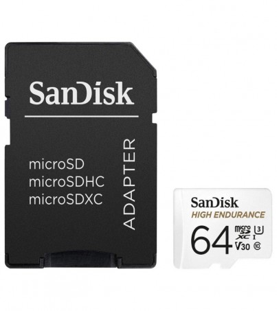 SanDisk Micro SD Card (64GB) High Endurance (SDSQQNR_064G_GN6IA)