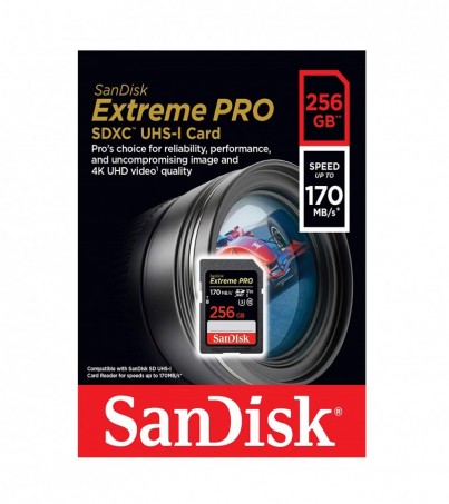 SANDISK 256GB SD CARD EXTREME PRO CLASS10 170MB/S (SDSDXXY_256G_GN4IN)