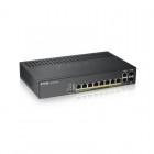 สวิตช์เครือข่าย Zyxel 8-port GbE Smart Managed PoE Switch (GS1920-8HPv2)